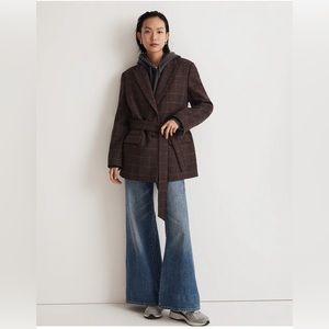 The Bedford Oversized Belted Blazer Madewell.
